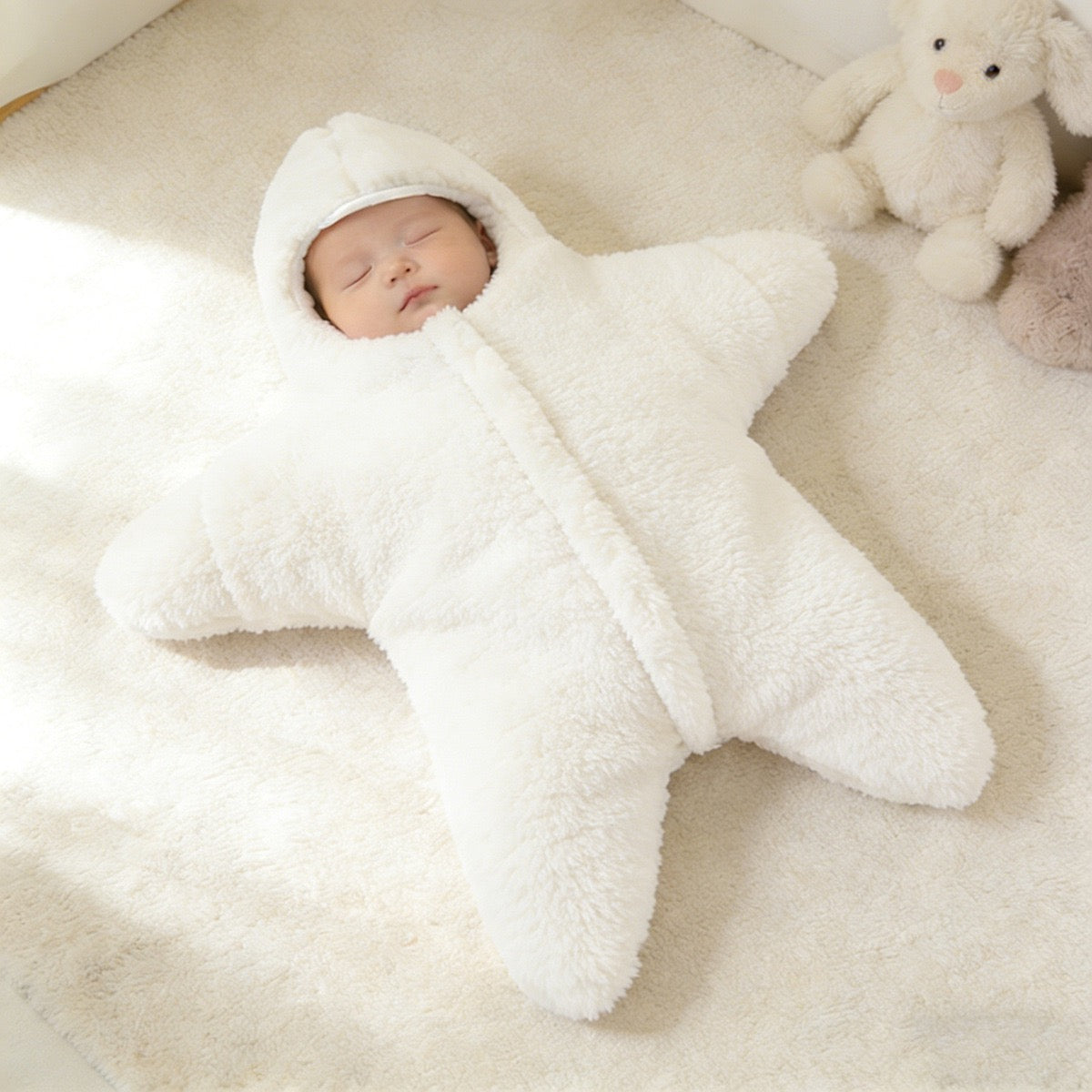 Custom Handmade knitted baby star-shaped sleeping bag