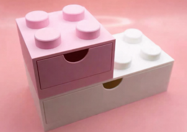 Lego-style building block creative storage box