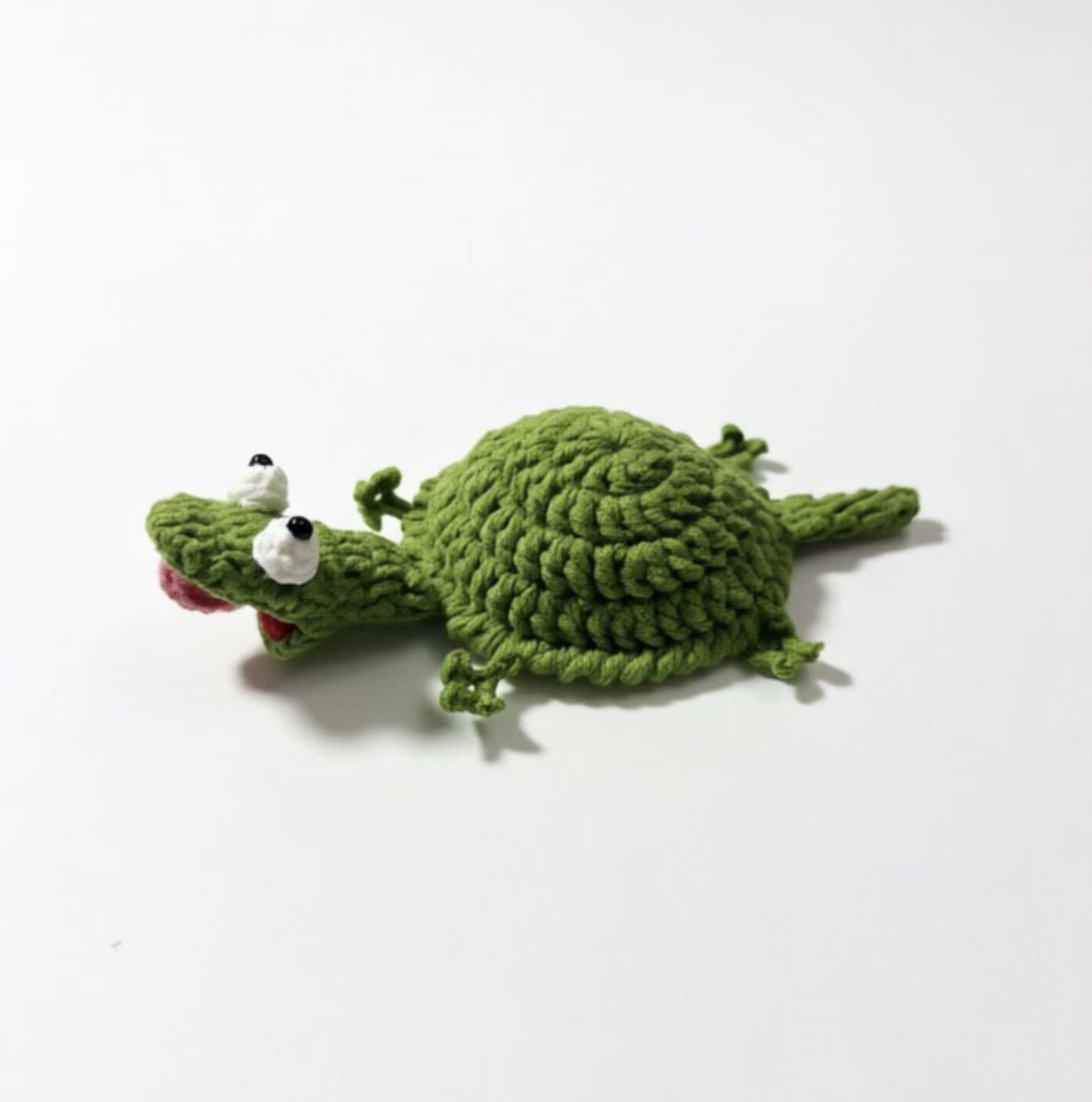 Custom Handmade woven frog funny-style coasters