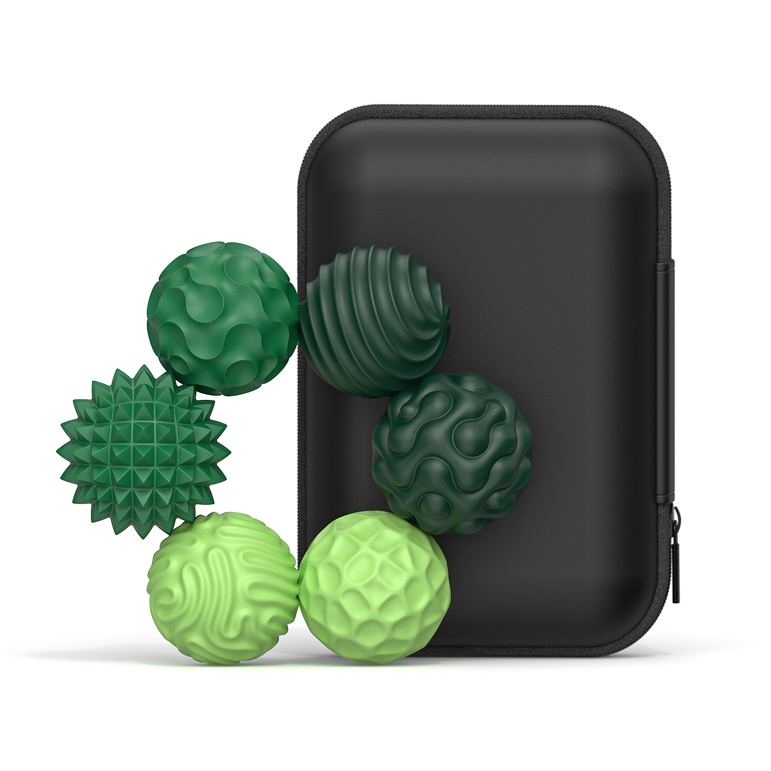 Magnetic Sensory Fidget Balls – Textured Pocket Fidget Toy with Carrying Case