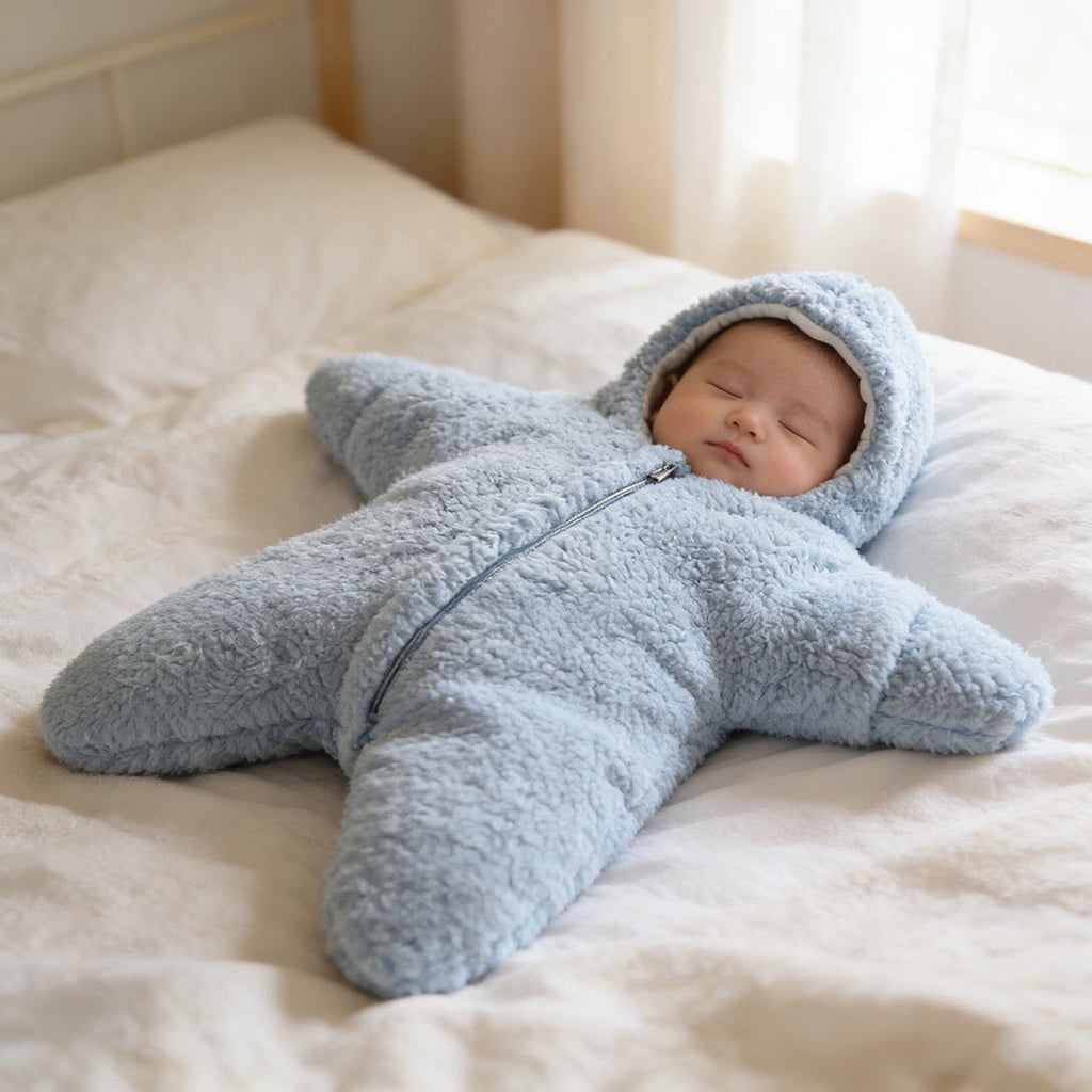 Custom Handmade knitted baby star-shaped sleeping bag