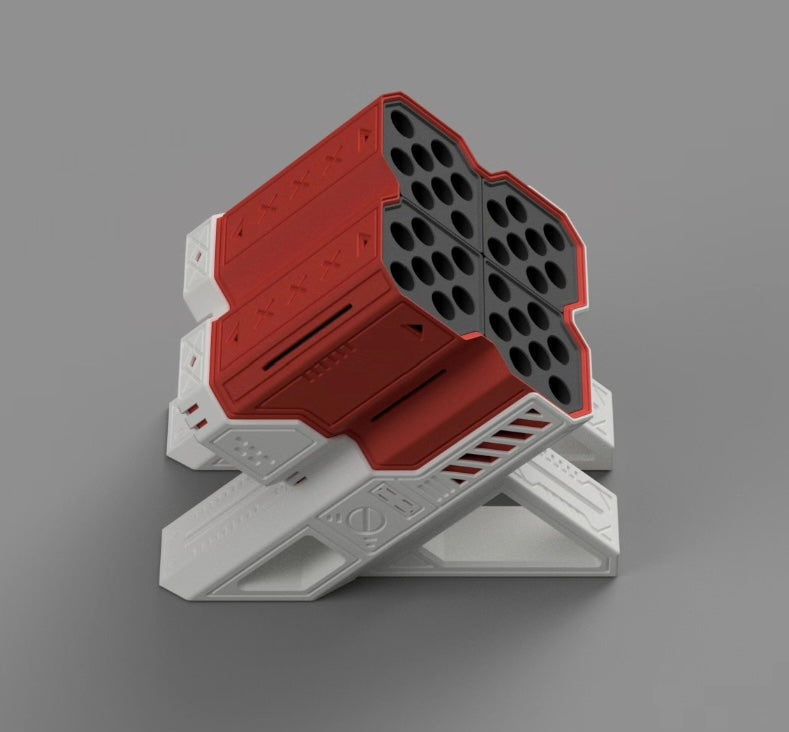 Military-style anti-aircraft gun pen holder storage box