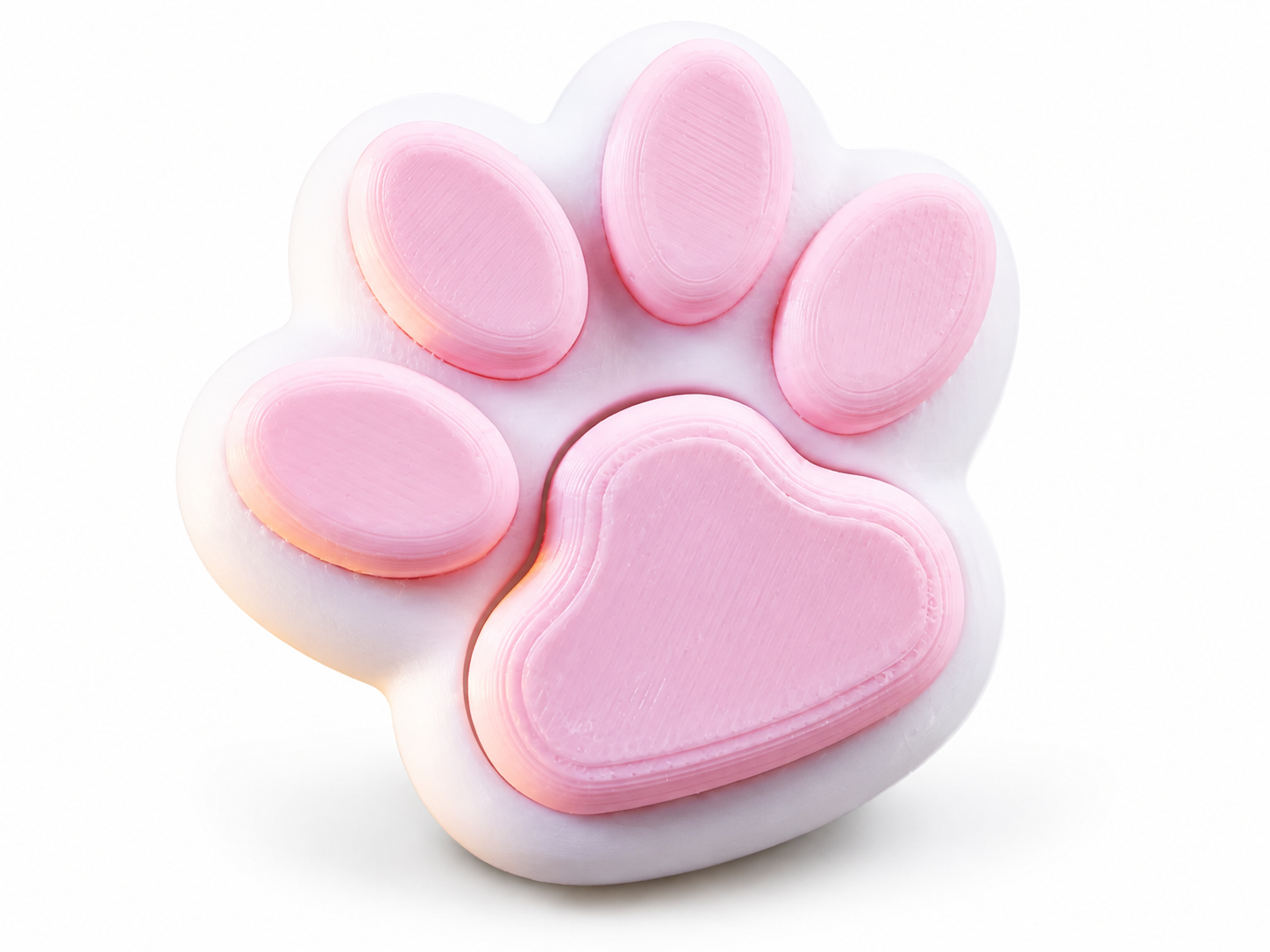 Cat Paw Fidget Clicker Keychain – Portable Stress Relief Click Toy