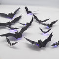 Halloween-style bat-shaped LED light wall sticker