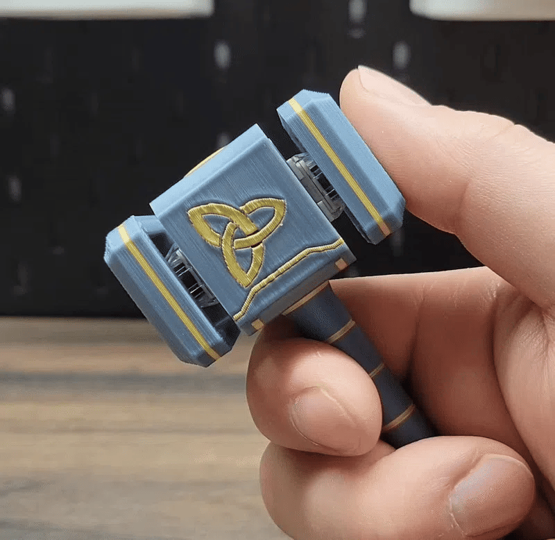 Forge Hammer Clicker Fidget Toy – Mechanical Desk Stress Relief Toy