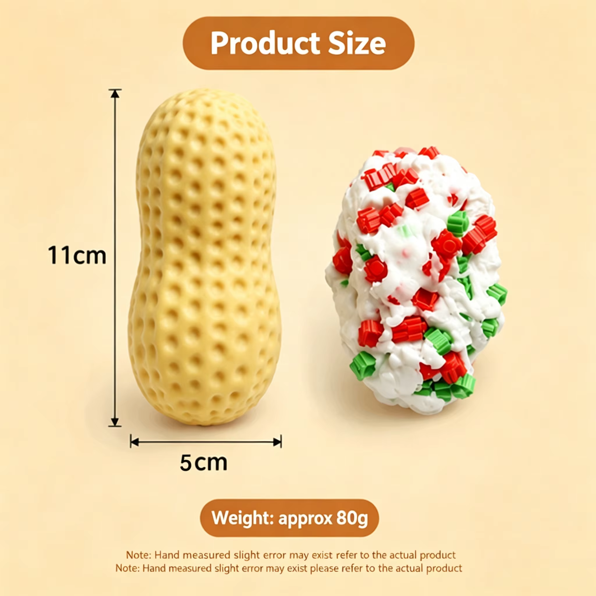 Peanut Squishy Fidget Toy – Stretch & Squeeze Stress Reliever