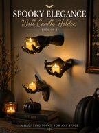 Halloween decorations, wall mounted creepy hands, life-size horror hands for gothic wall decoration to place candles