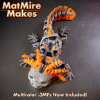 Joint-movable salamander model toy