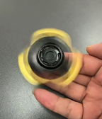 Metal mecha-style finger spinner