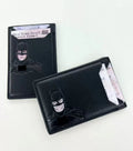 Superhero-style photo-changing ID card wallet