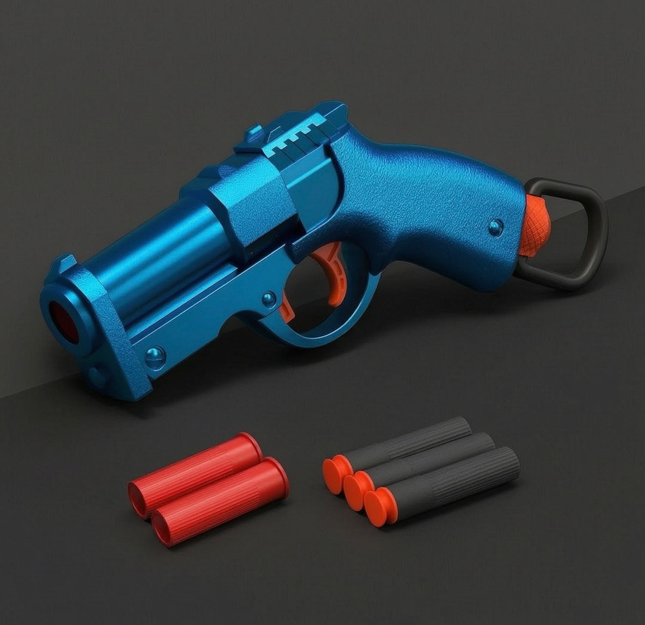 Science fiction style hand cannon launcher