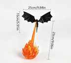 Dragon spitting flames desktop ornament