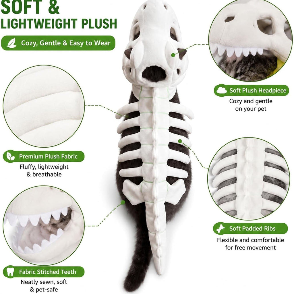 Pet Clothing  cos dinosaur skeleton