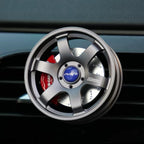 Alloy Car vent hub-shaped fragrance finger spinner toy