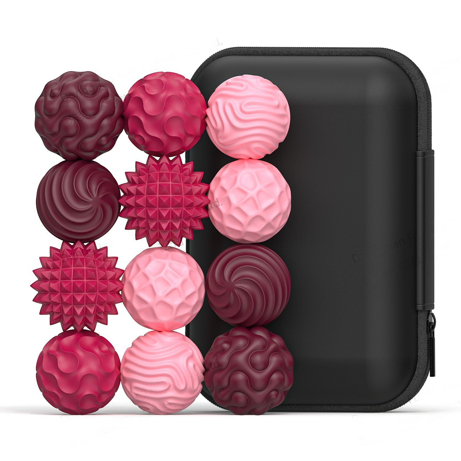 Magnetic Sensory Fidget Balls – Textured Pocket Fidget Toy with Carrying Case