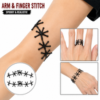 Halloween Faux Stitch Accessories – Mouth, Arm & Finger Horror Costume Decor