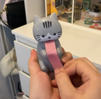 Cat-shaped tape cutter