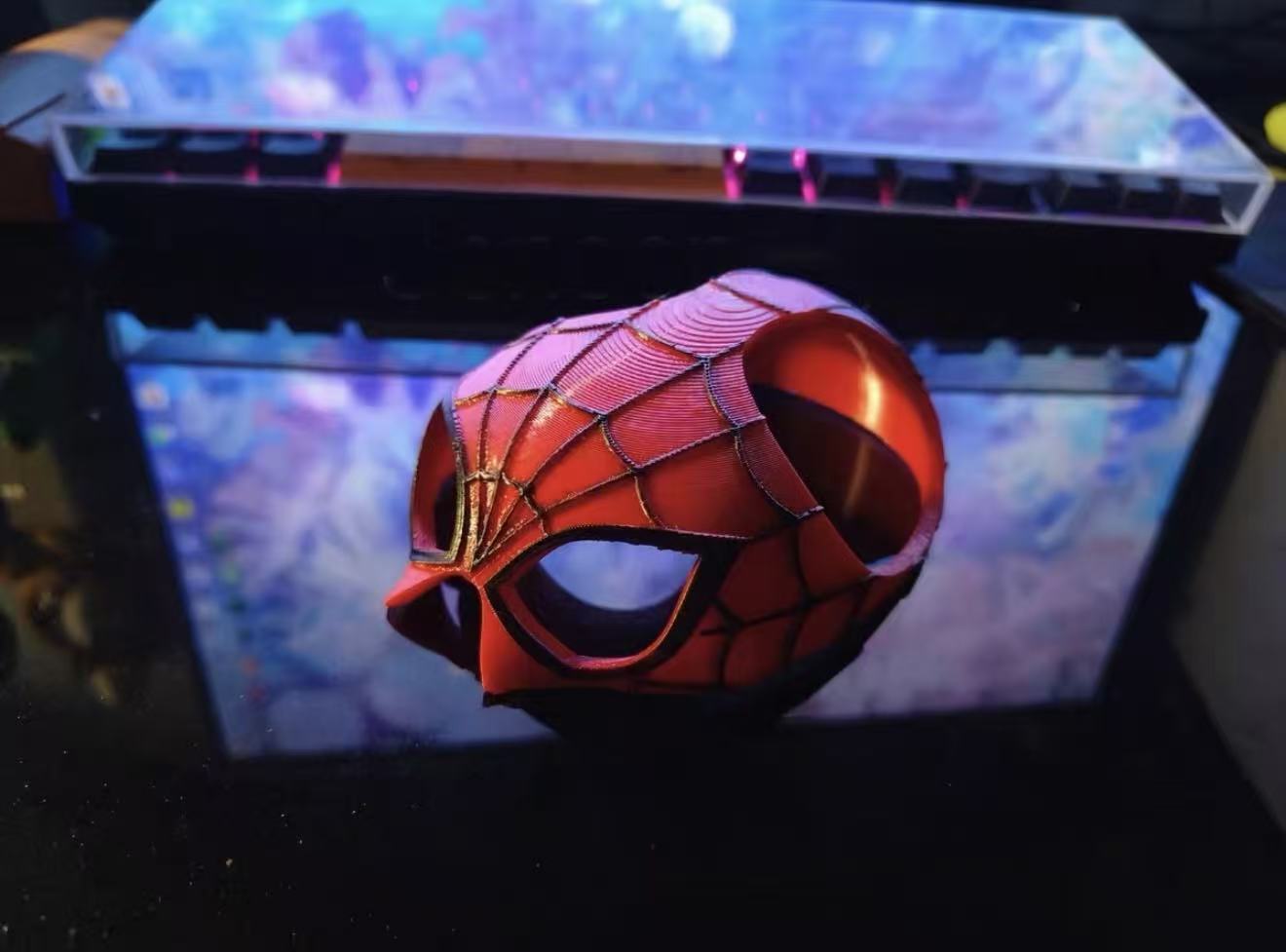 Superhero-style Spider Hero Pet Mask
