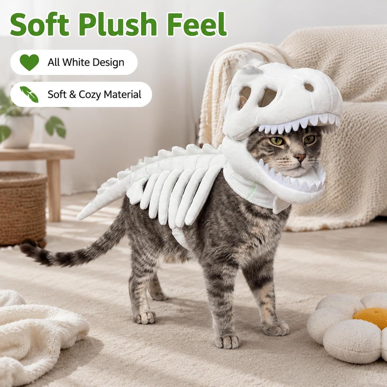 Pet Clothing  cos dinosaur skeleton