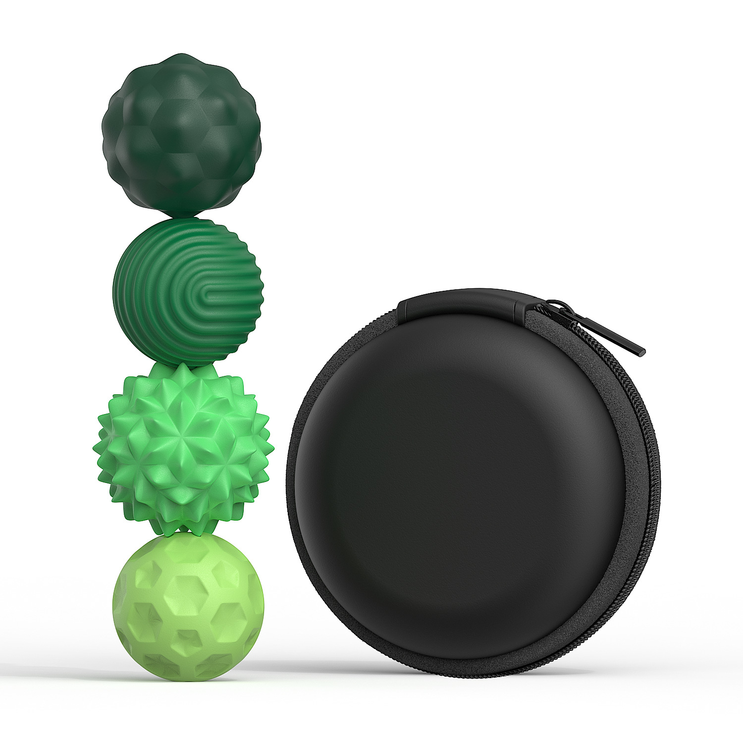 Magnetic Sensory Fidget Balls – Textured Pocket Fidget Toy with Carrying Case