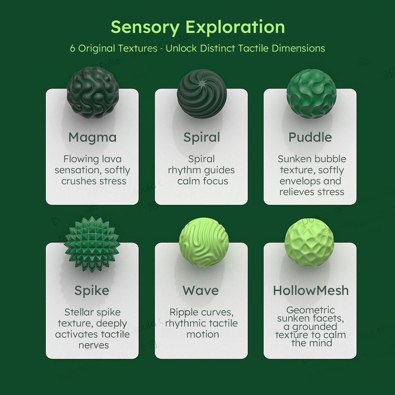 Magnetic Sensory Fidget Balls – Textured Pocket Fidget Toy with Carrying Case