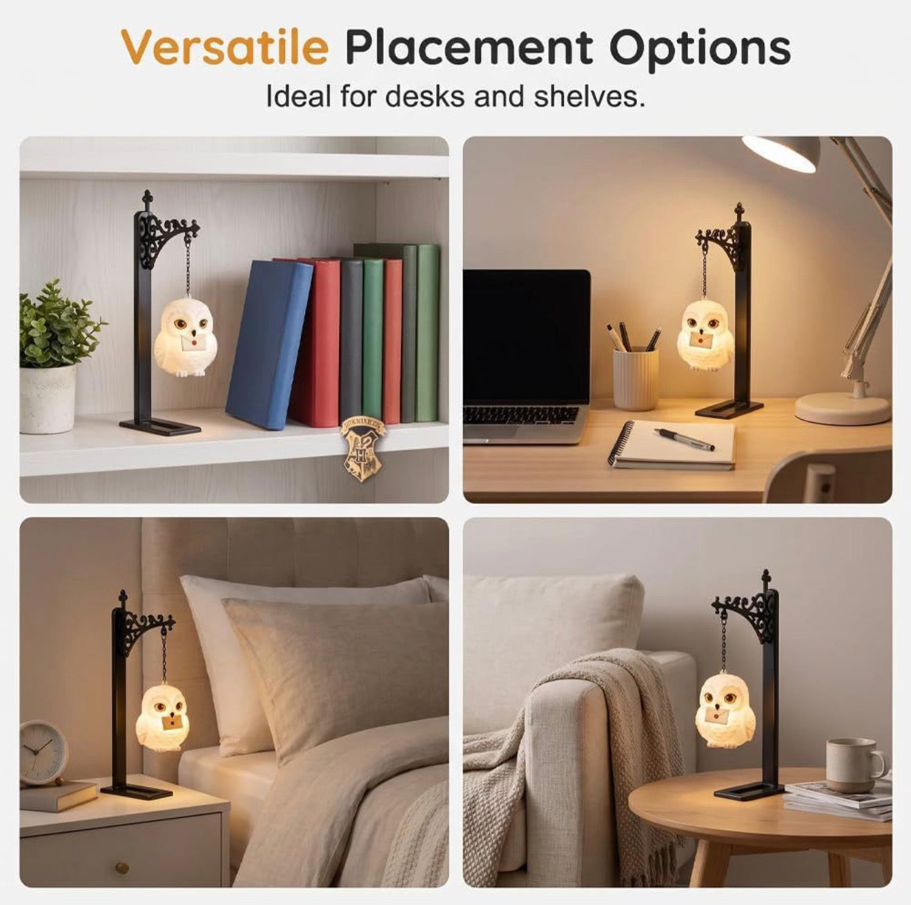 Warm Wind Owl Bookshelf Small Chandelier