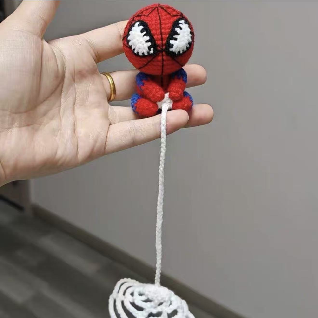 Custom Handmade woven superhero car pendant