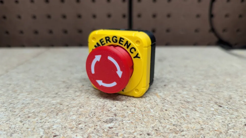 Emergency Button Clicker Fidget Toy – Press & Twist Stress Relief Desk Toy