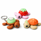 Fruit Turtle Clicker Fidget Keychain – Cute Stress Relief Pocket Toy