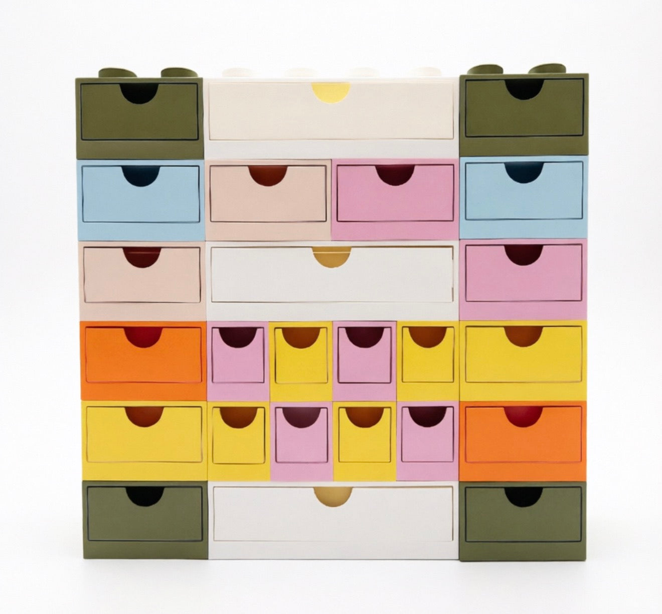Lego-style building block creative storage box