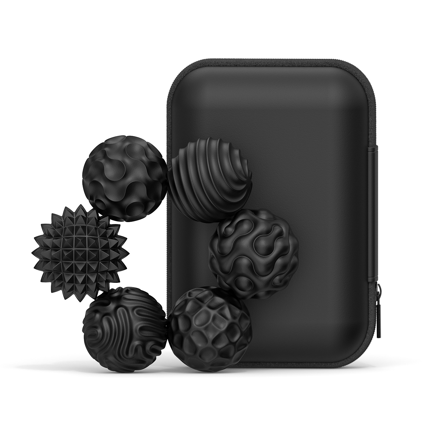 Magnetic Sensory Fidget Balls – Textured Pocket Fidget Toy with Carrying Case