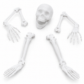 Halloween Buried Skeleton Yard Decor – Outdoor Creepy Skeleton Decoration for Lawn & Garden