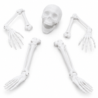 Halloween Buried Skeleton Yard Decor – Outdoor Creepy Skeleton Decoration for Lawn & Garden