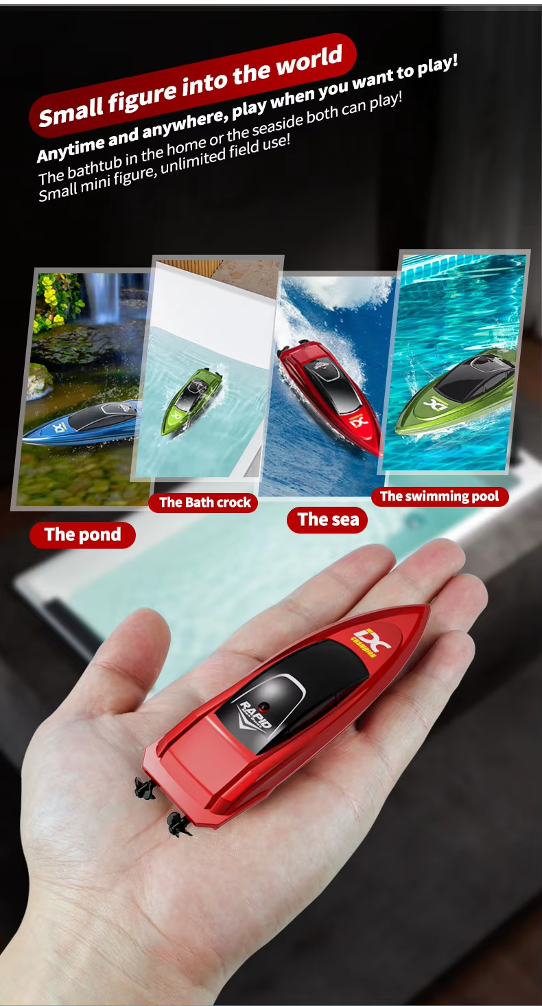 Pocket-Size RC Speed Boat – 2.4GHz Mini Racing Boat