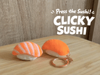Clicky Sushi Fidget Keychain – Satisfying Press Stress Relief Toy