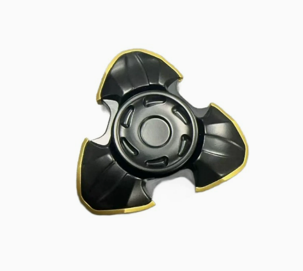 Metal mecha-style finger spinner