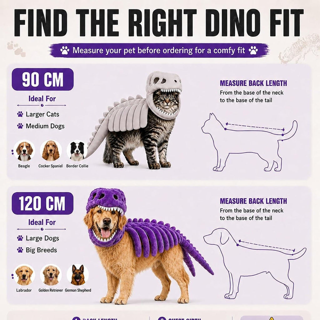 Pet Clothing  cos dinosaur skeleton