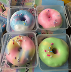 Doughnut-shaped stress-relieving hand-painted toy
