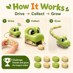 RC Toy Magnetic Eating Snake Remote Control Car Toy Dual Player Battle Rechargeable Flash Car Game Party Interactive Toys Gift