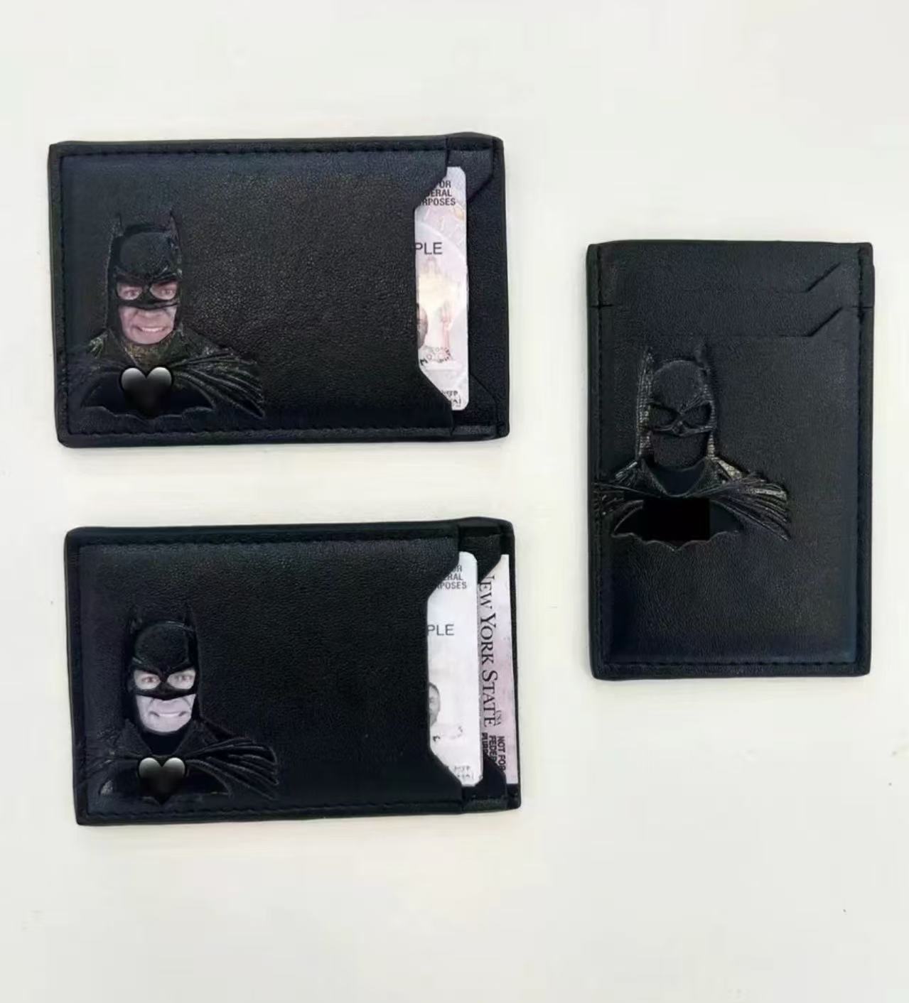Superhero-style photo-changing ID card wallet