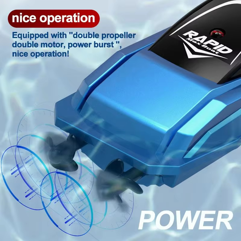 Pocket-Size RC Speed Boat – 2.4GHz Mini Racing Boat