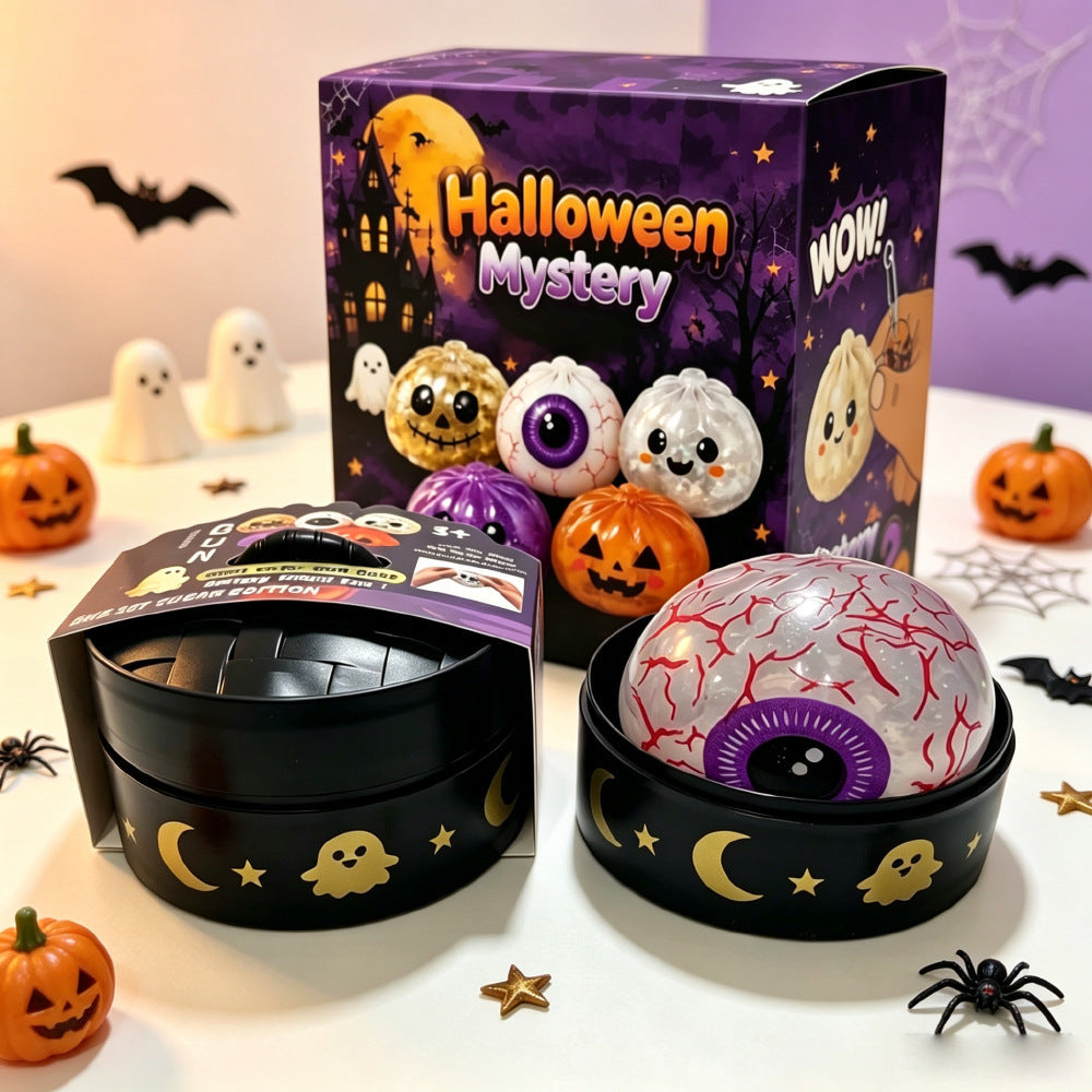 Halloween-style ghost pumpkin stress-relieving squeeze-and-joy toy