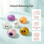 Halloween-style ghost pumpkin stress-relieving squeeze-and-joy toy