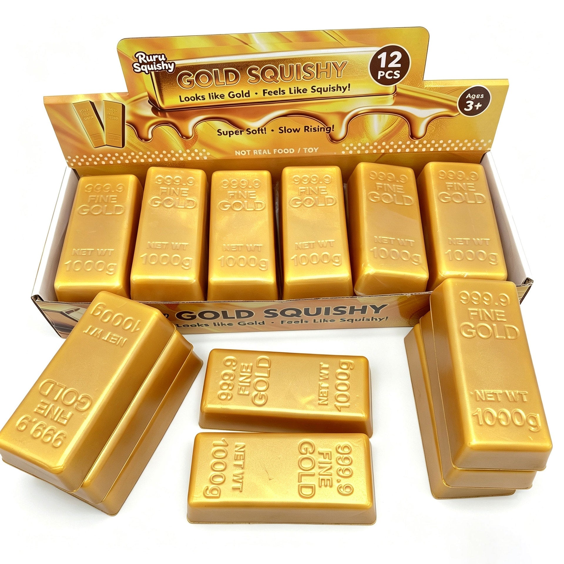 Gold Brick Stress Relief Toy