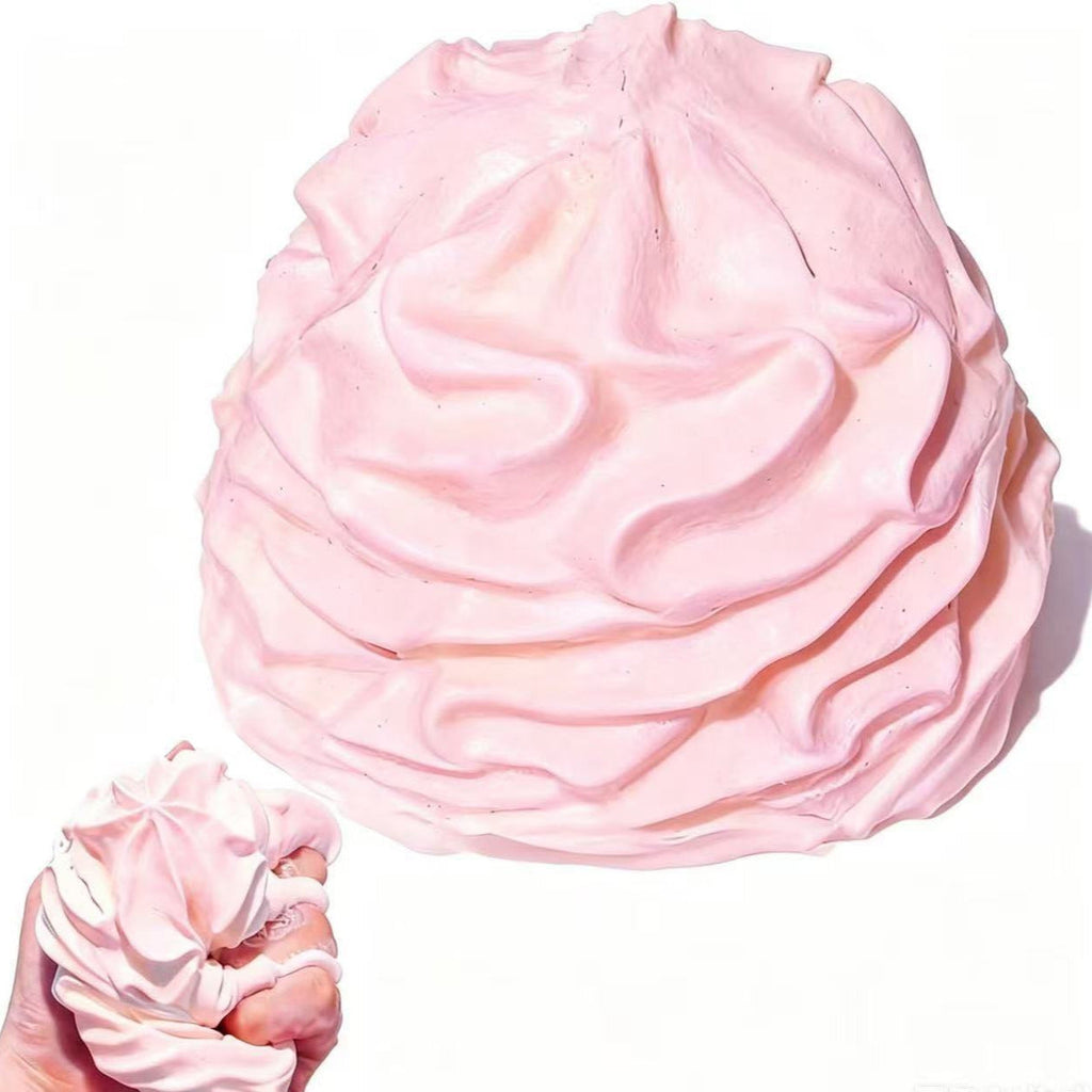 Fluffy Cream Shape Press-and-Play Stress Relief Toy