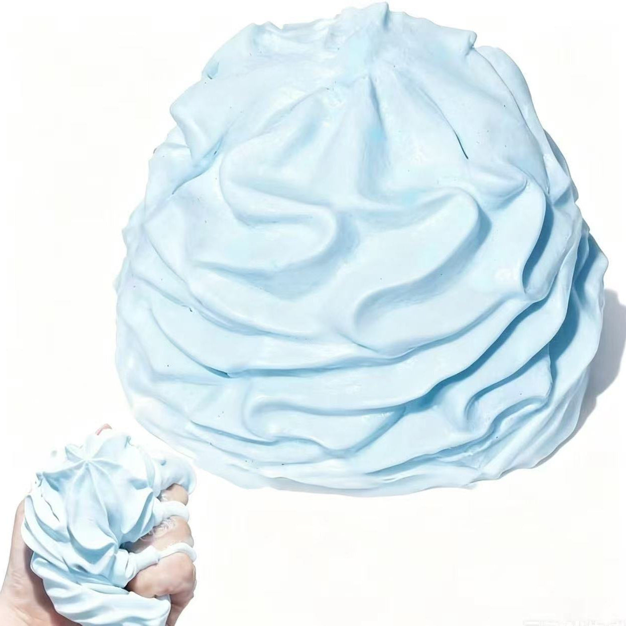 Fluffy Cream Shape Press-and-Play Stress Relief Toy