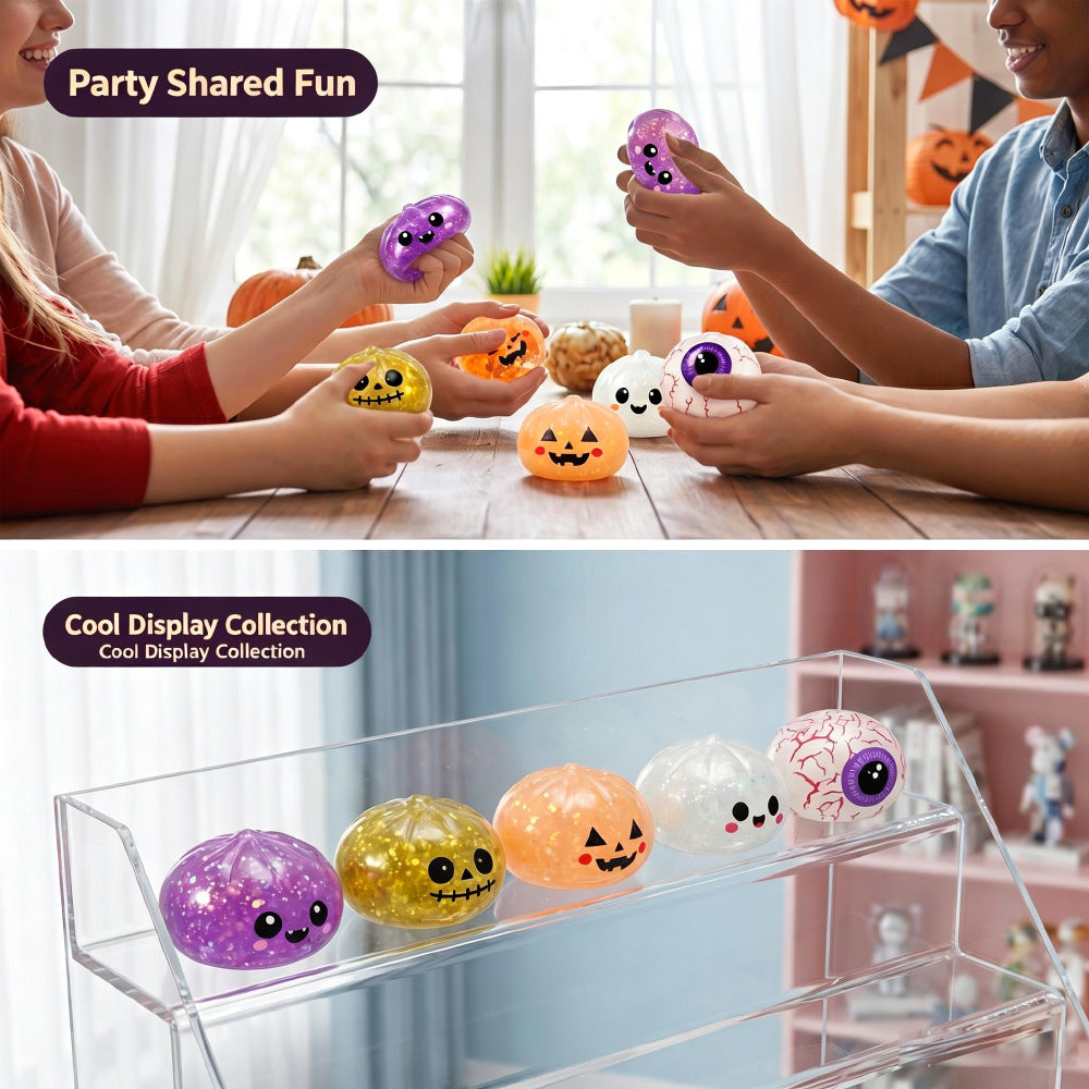 Halloween-style ghost pumpkin stress-relieving squeeze-and-joy toy