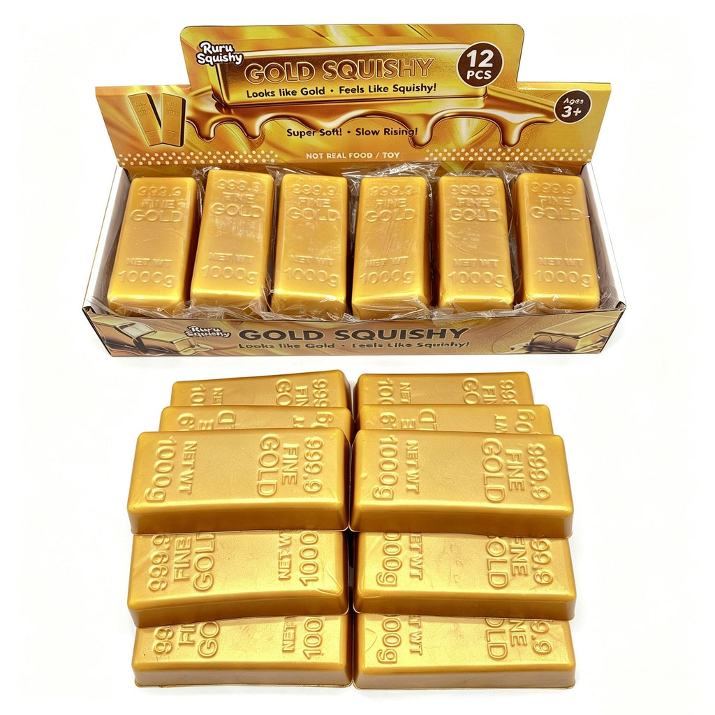 Gold Brick Stress Relief Toy