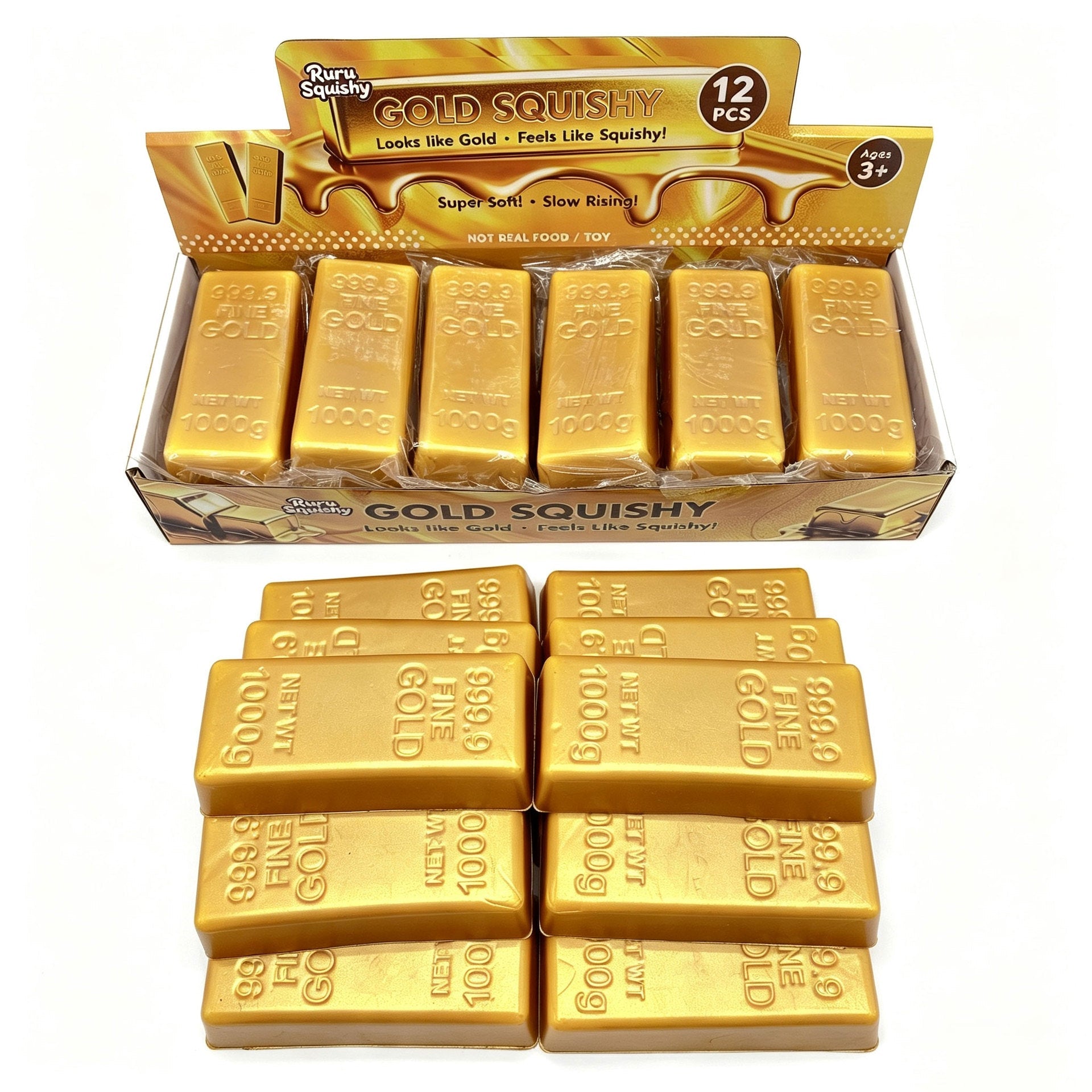 Gold Brick Stress Relief Toy