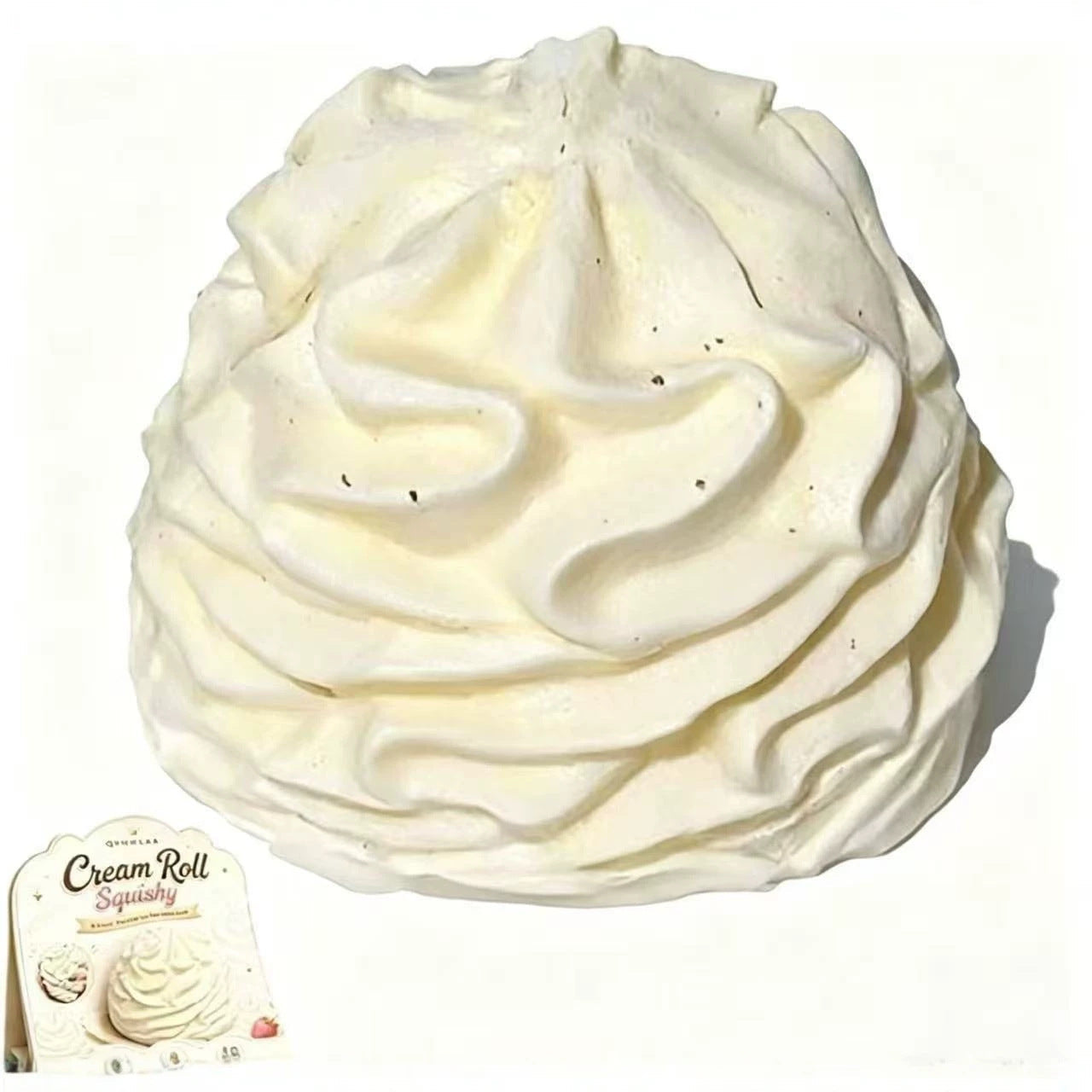 Fluffy Cream Shape Press-and-Play Stress Relief Toy